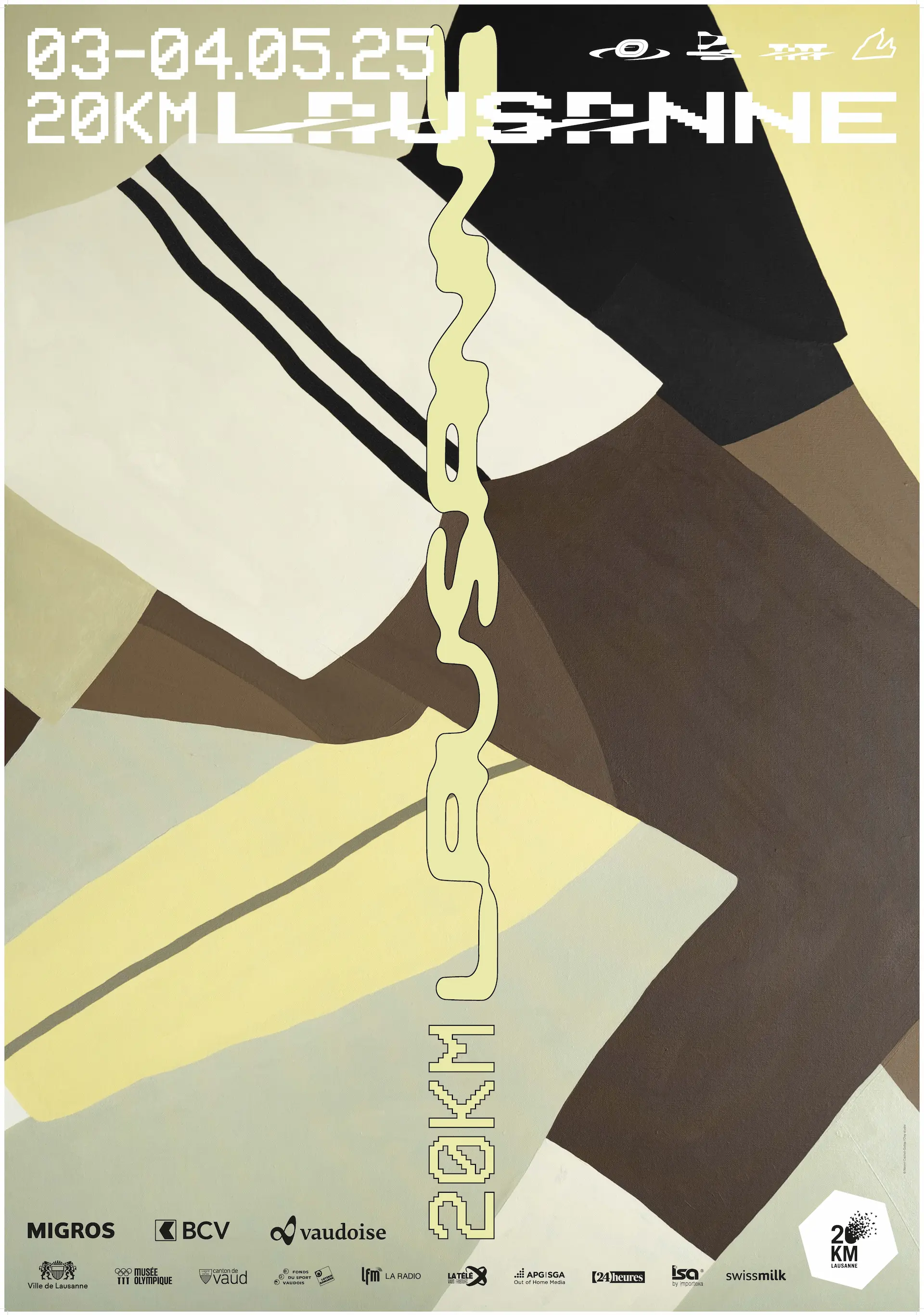 Affiche 20km 2025 x Naomi Cachot Gallay